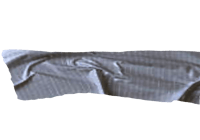 a black background with a piece of cloth on it