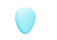 a blue ball on a black background