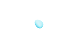 a blue ball on a black background