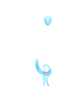 a man is holding a blue ball in his hands