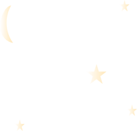 the moon and stars are shown on a black background