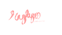a black background with pink lettering on it