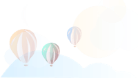 hot air balloons flying in the sky