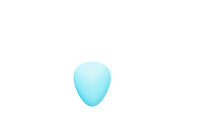 a blue ball on a black background